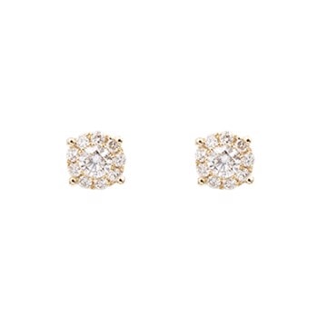 Ørestik 14 karat  guld BLOOM 0,30 carat WSI, fra L&G